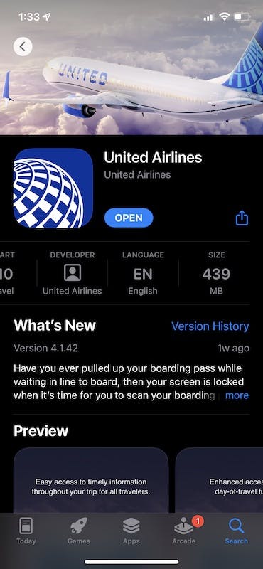 United iOS App